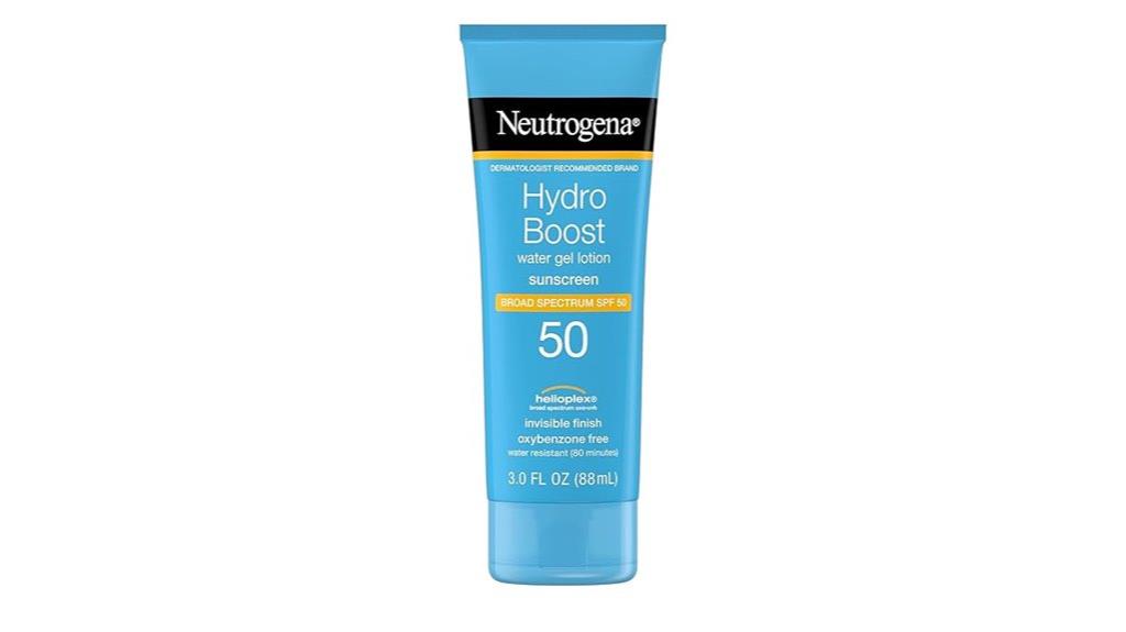 hydrating gel sunscreen lotion