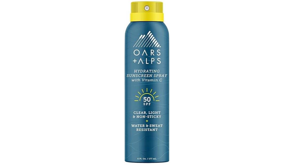 hydrating spf 50 spray