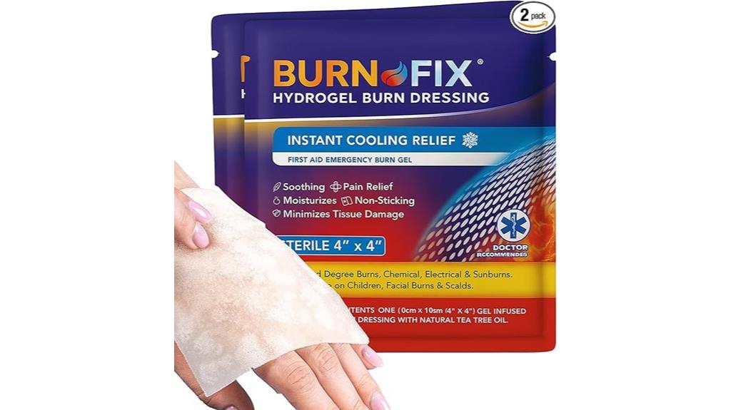 hydrogel burn dressings pack