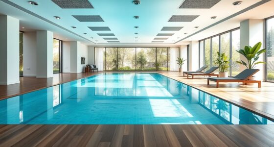 indoor endless pool installation
