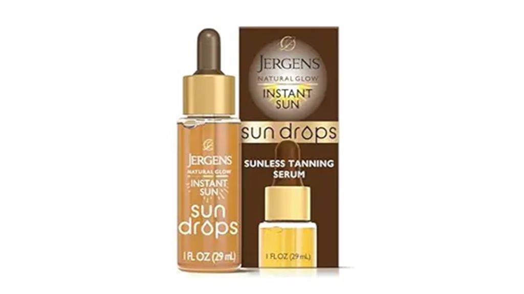 instant sunless tan drops