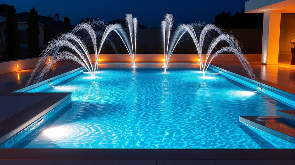 interactive water jet features