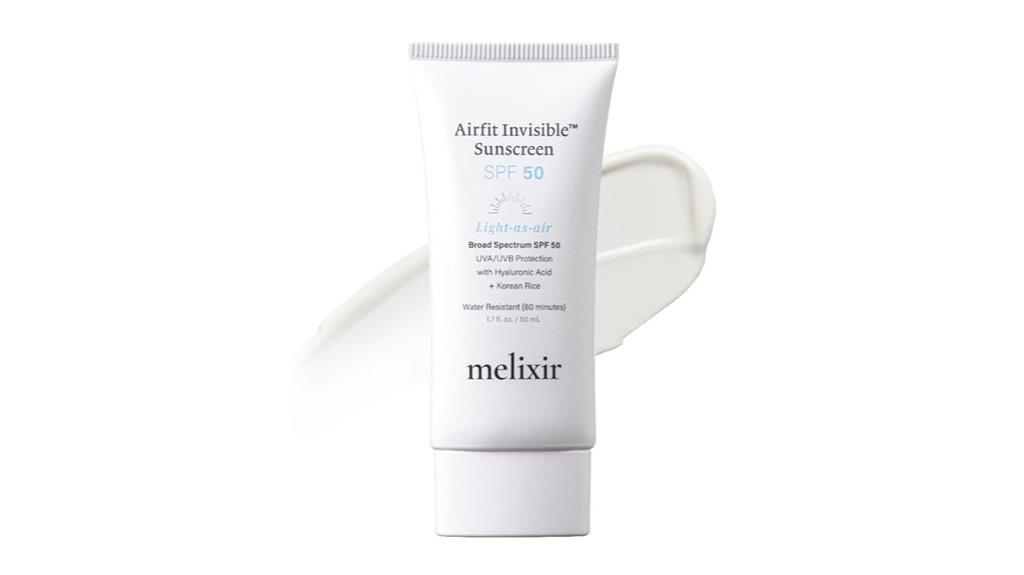 invisible spf 50 sunscreen