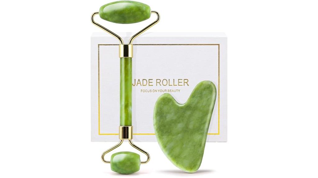 jade roller gua sha set