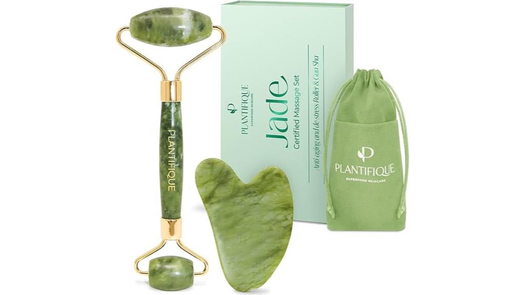 jade roller gua sha set