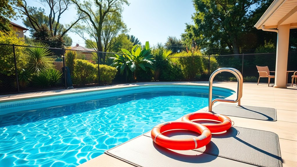 keep pool area obstacle free