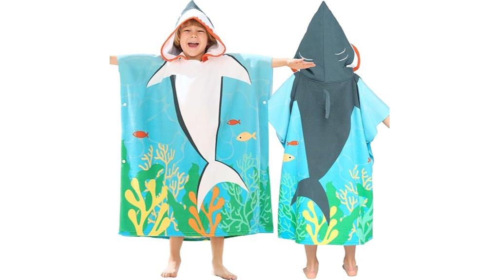 kids hooded beach towel