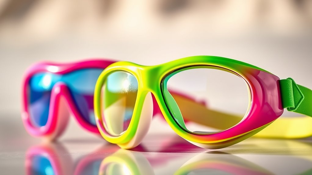 kids shatterproof tanning goggles