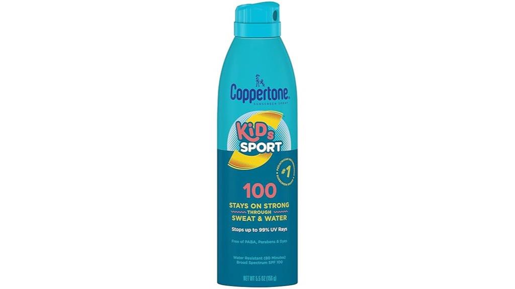 kids spf 100 spray