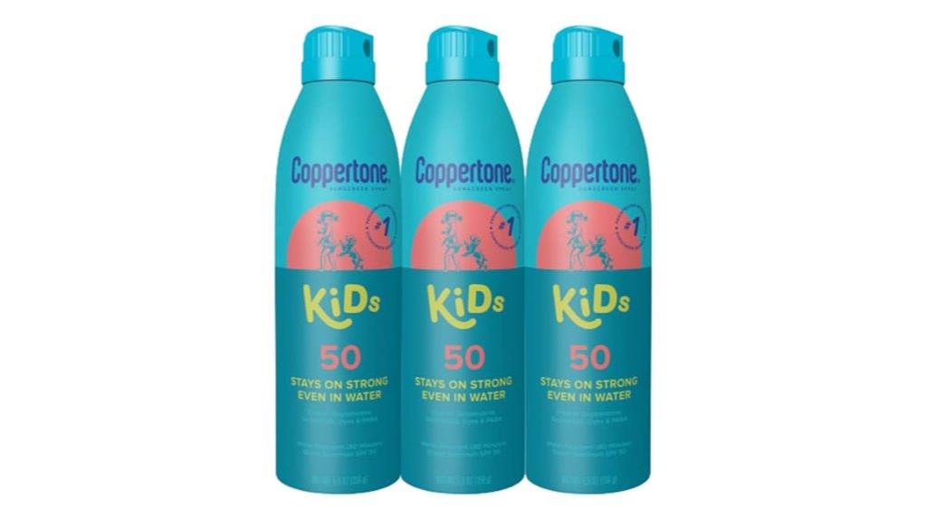 kids spf 50 spray pack