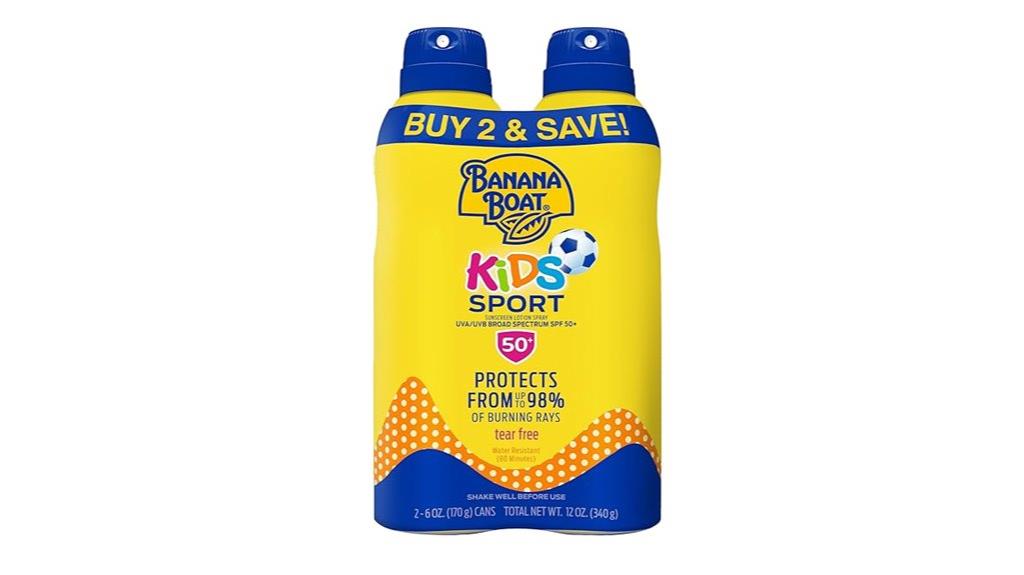 kids spf 50 spray pack