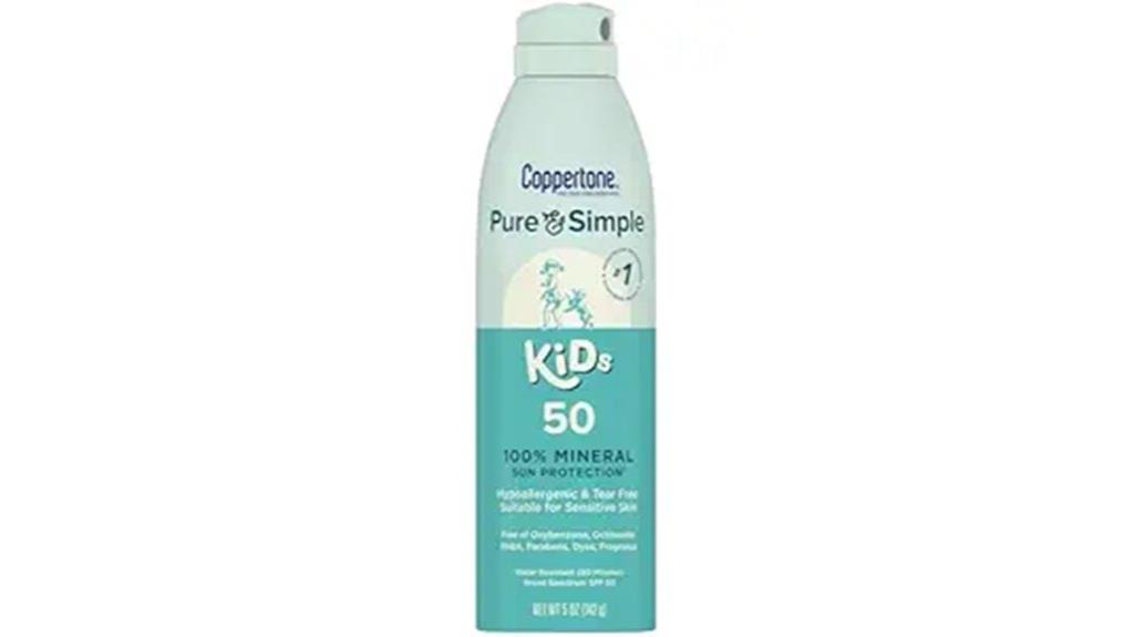 kids spf 50 spray sunscreen