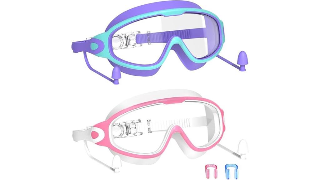 kids swim goggles with earplugs