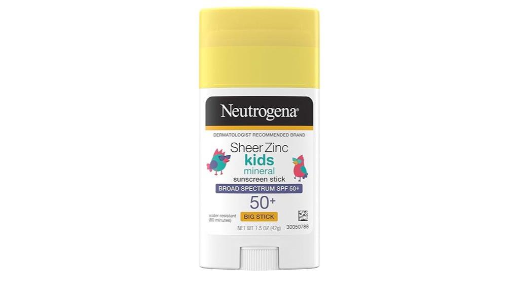 kids zinc sunscreen stick