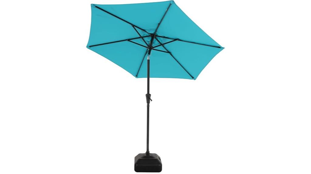 large 7 5ft umbrella with base