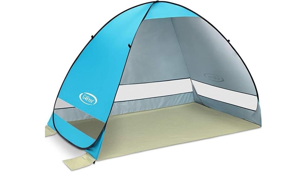 large pop up beach tent