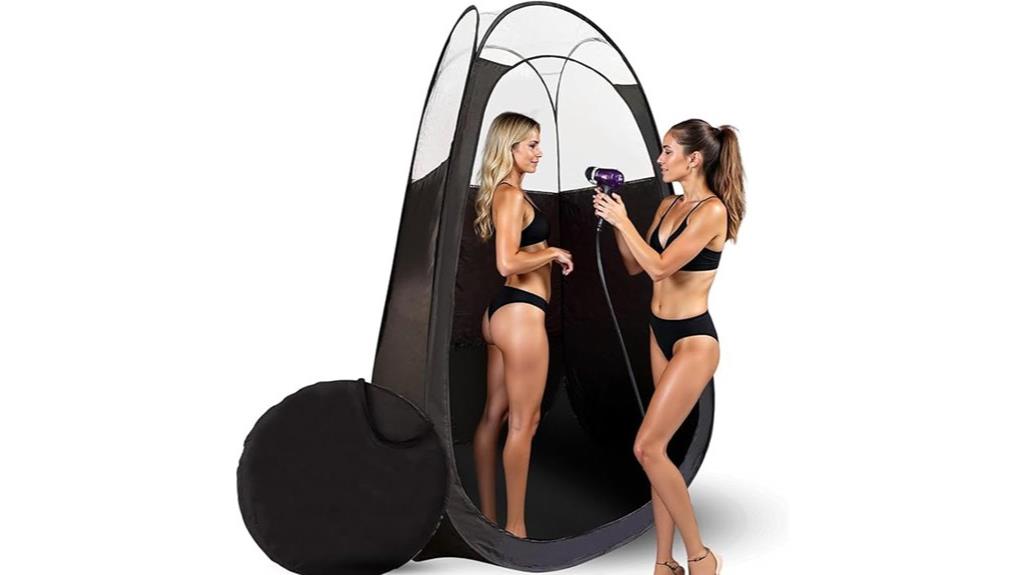 large tent with window