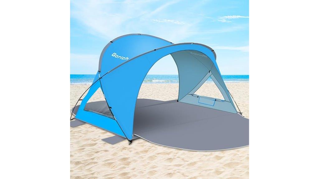 large uv protected beach tent