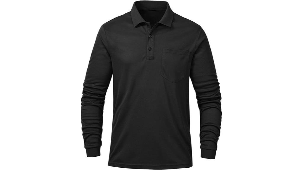 long sleeve athletic polo