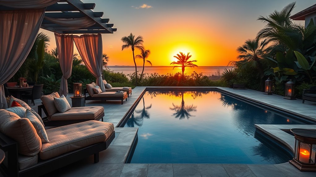 luxury outdoor retreat features