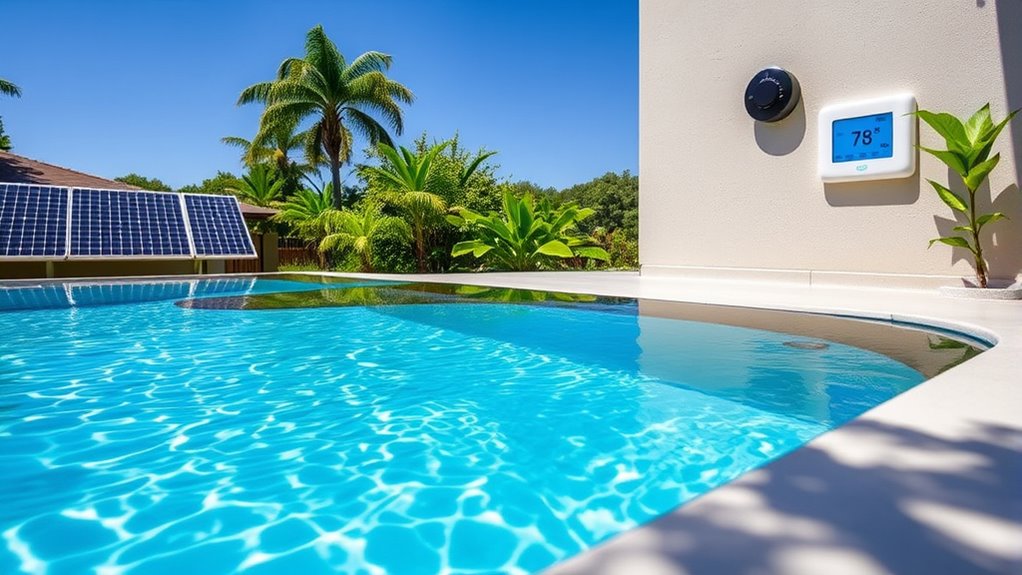 maintain comfortable pool temperature