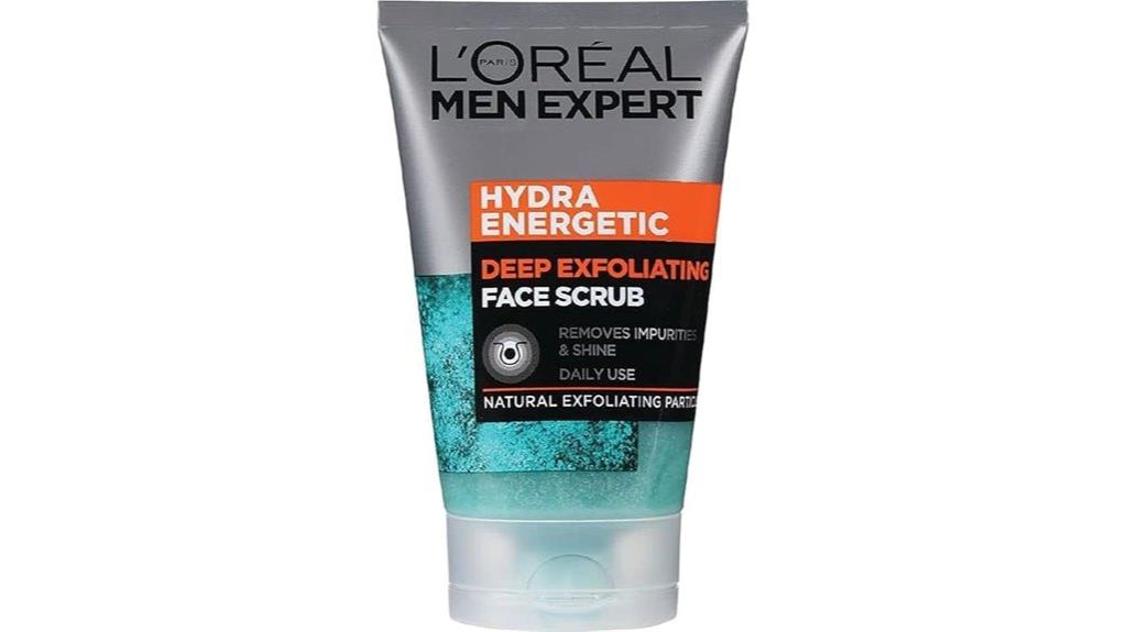 men s energizing exfoliating cleanser
