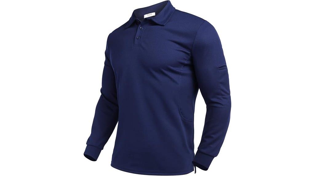 men s long sleeve sun polo