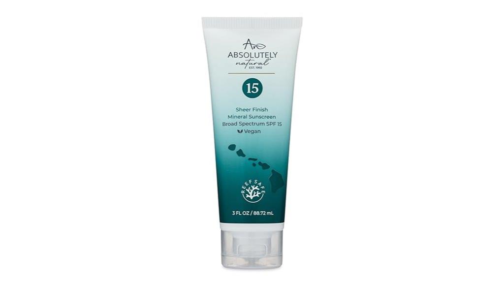 mineral spf 15 sunscreen