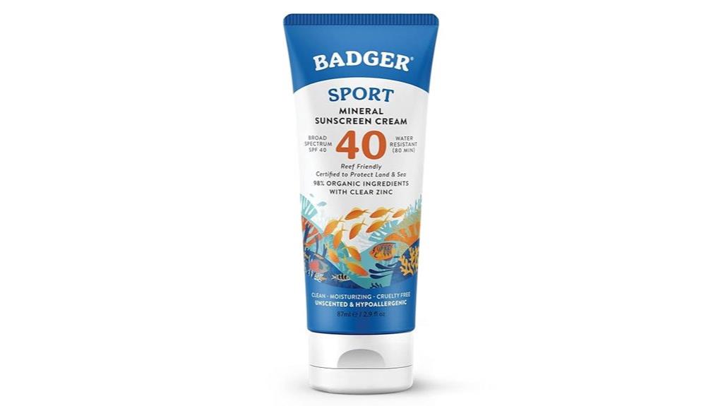 mineral spf 40 water resistant