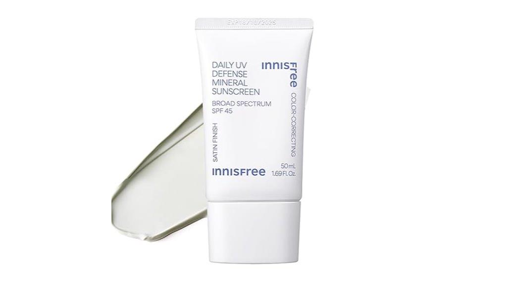 mineral spf 45 sunscreen