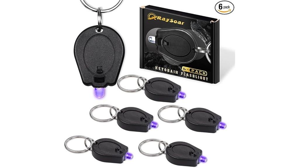 mini uv led keychain