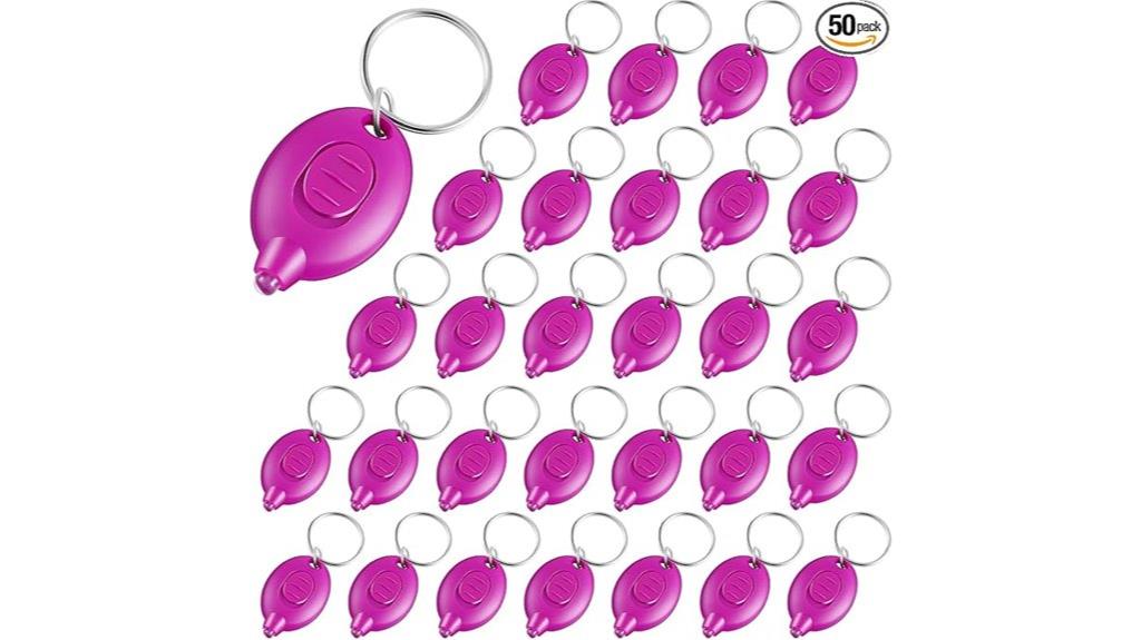 mini uv led keychain set