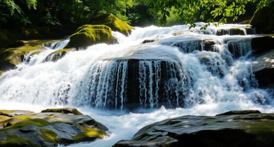 minimize waterfall noise subtly