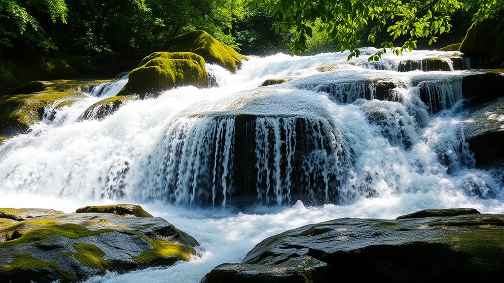 minimize waterfall noise subtly