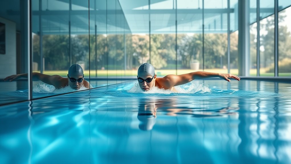 mirror feedback enhances stroke efficiency