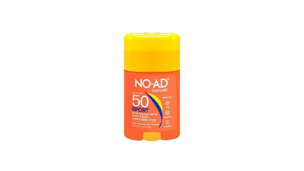 no ad spf 50 stick