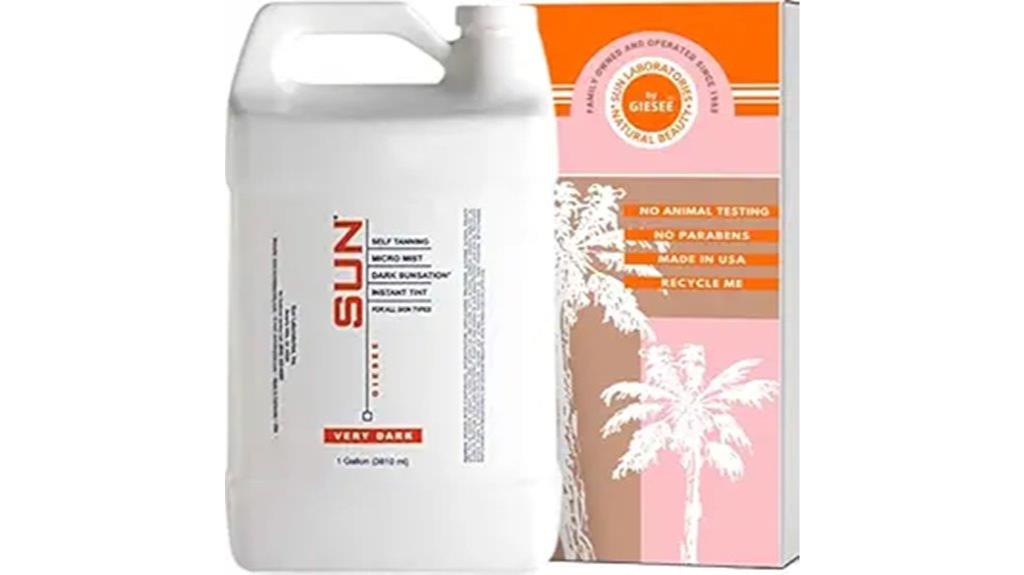one gallon spray tan solution
