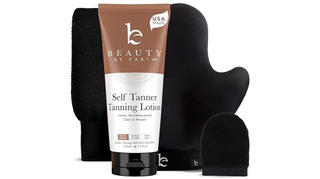 organic natural self tanner kit