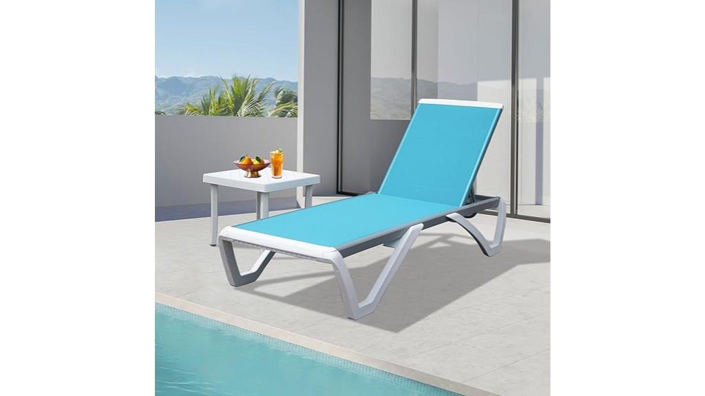 outdoor lounge chair set