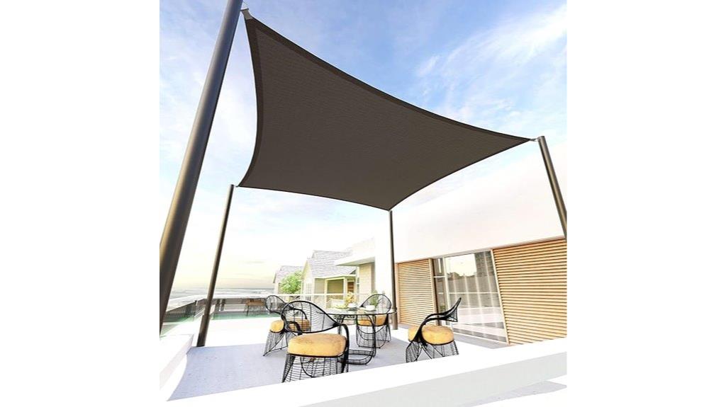 outdoor rectangle sun shade