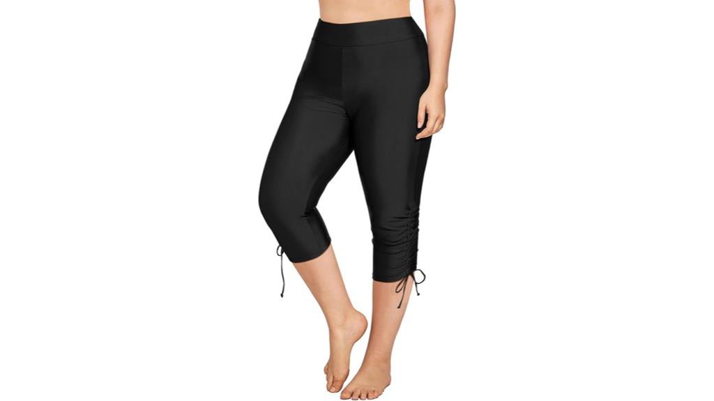 plus size swim capris