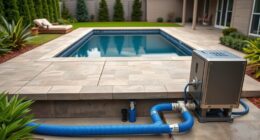 pool plumbing and electrical setup