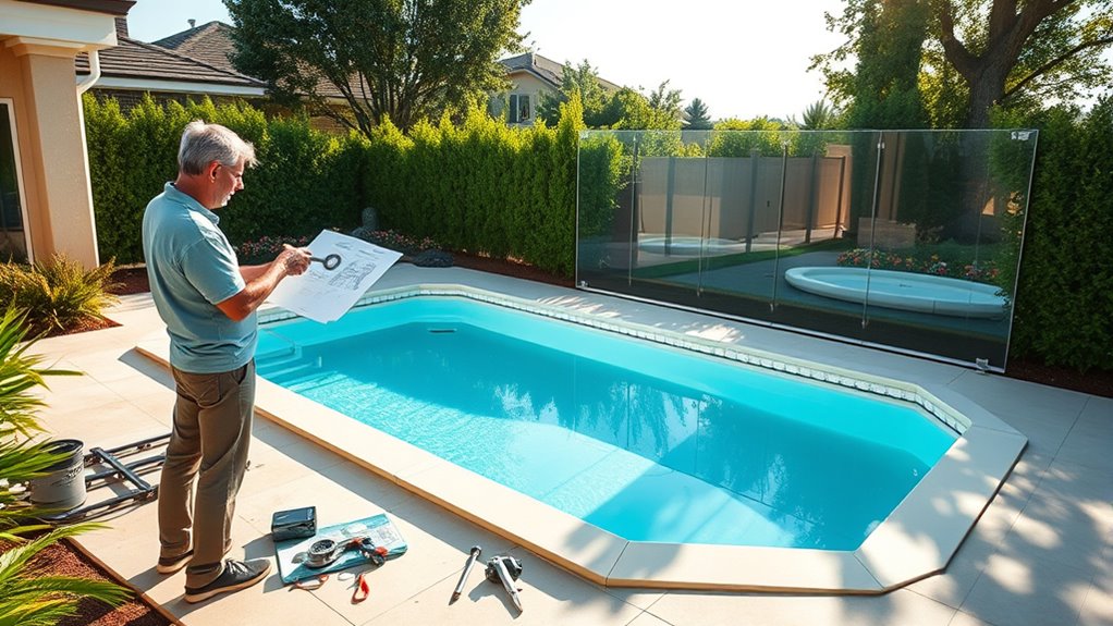 pool setup and maintenance