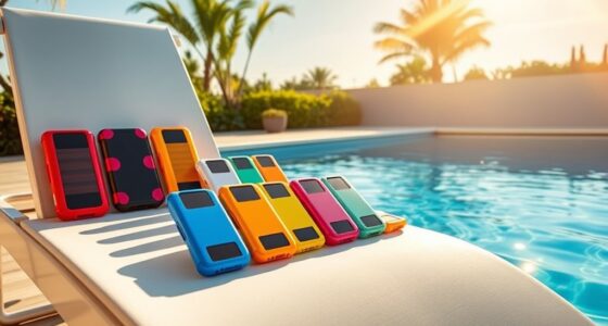 poolside solar charger cases