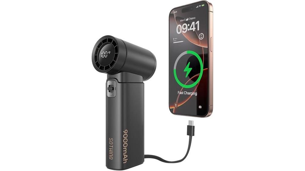 portable fan with power bank