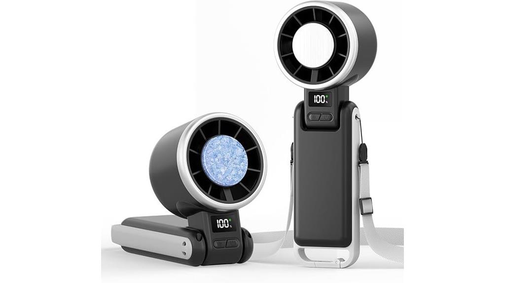 portable ice cooling fan