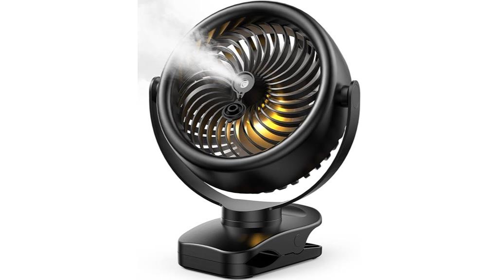 portable misting fan