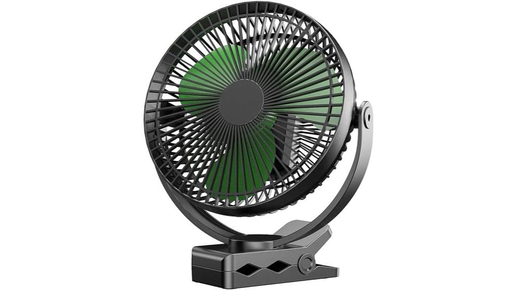 portable rechargeable clip fan