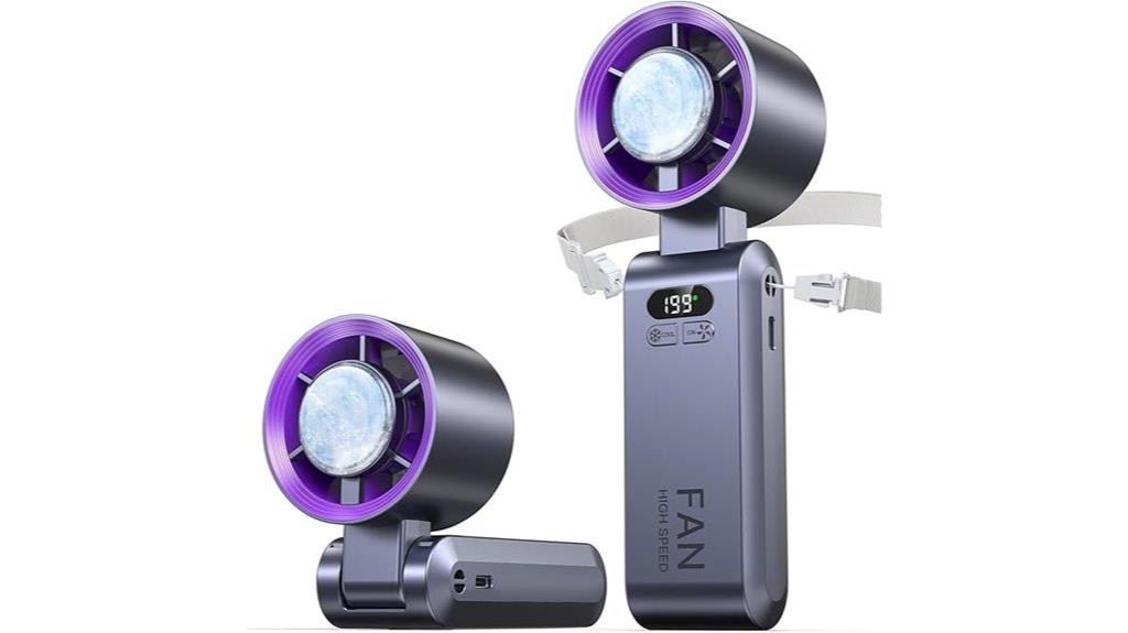 portable rechargeable turbo fan