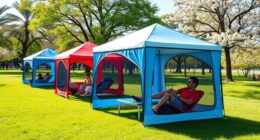 portable shade pop up pods